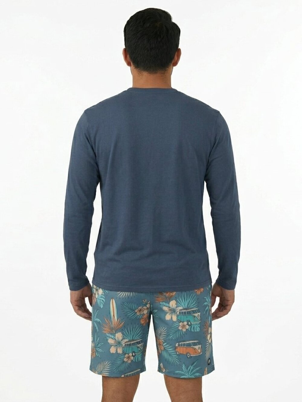 Hang Ten Men's Long Sleeve Sun Tee Navy 3XL UPF 50+ - Picture 2 of 6